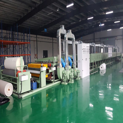 Máquina de desodorizante de esponja de couro a accionamento elétrico para produtos laminados a chama