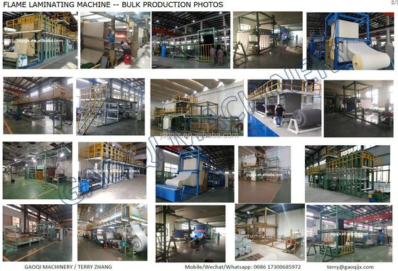 Máquina de fabricação de tapetes de espuma e tecidos não tecidos de 12000 W PLC personalizada Máquina de laminação de chama