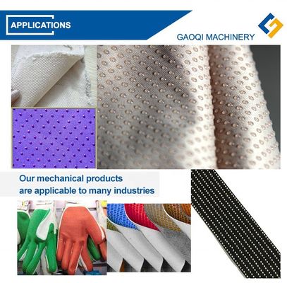 Imprimir pontos redondos de plástico em tecidos 1800mm Felt Fabric Anti Slip Dot Coating Machine