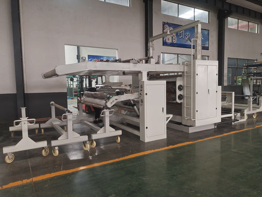 9900mm*3300mm*3200mm Máquina de laminação de cola de fusão a quente sem solvente PUR para tecido de cama