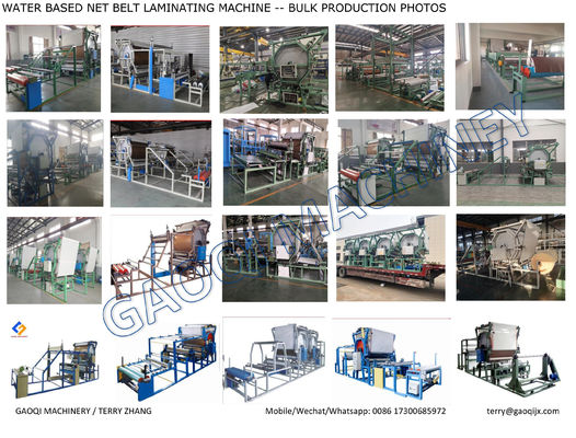 1-45m/min 2022 Máquina automática de laminação de cola à base de água para rolos de tapetes