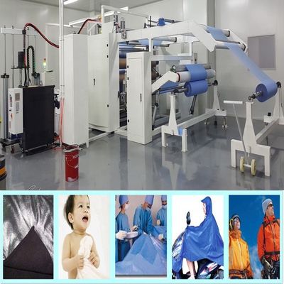 Máquina laminadora de fusão a quente de tecidos não tecidos PUR para fabricação de tapetes