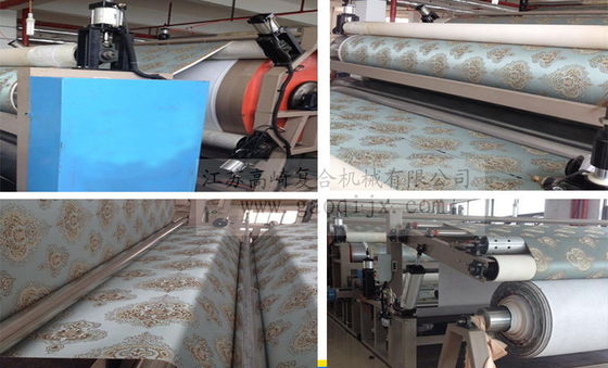 Máquina de laminação de revestimento por colagem para tecidos/cortinas