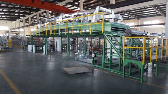 18500mm*3000mm*4550mm Máquina de laminação de filme BOPP PET para vestuário com cola à base de água