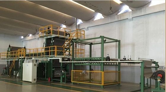 Máquina de laminação de chamas três em uma para produtos não tecidos e couro artificial