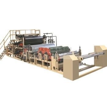 Linha de produção de publicidade de banners de PVC flex com produção e eficiência
