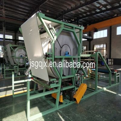 Máquina de colagem de materiais têxteis para produção de tecidos têxteis