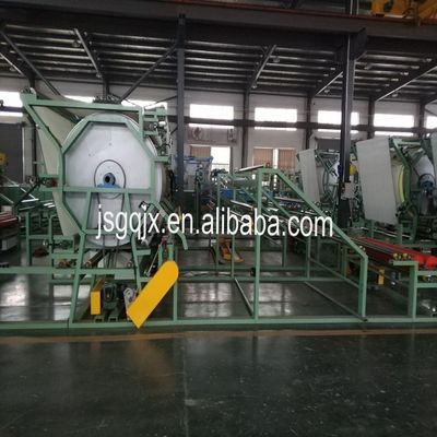Máquina de colagem de materiais têxteis para produção de tecidos têxteis
